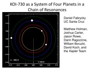 KOI-730 as a System of Four Planets in a Chain of Resonances