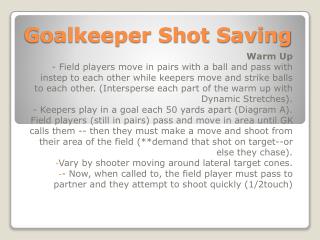 Goalkeeper Shot Saving