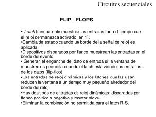 Circuitos secuenciales