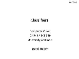 Classifiers