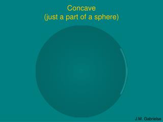 Concave (just a part of a sphere)