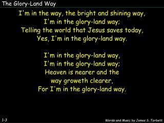 The Glory-Land Way