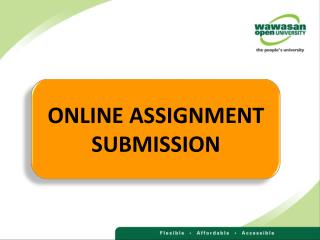 ONLINE ASSIGNMENT SUBMISSION
