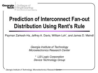 Prediction of Interconnect Fan-out Distribution Using Rent’s Rule
