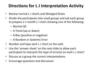 Directions for L J Interpretation Activity