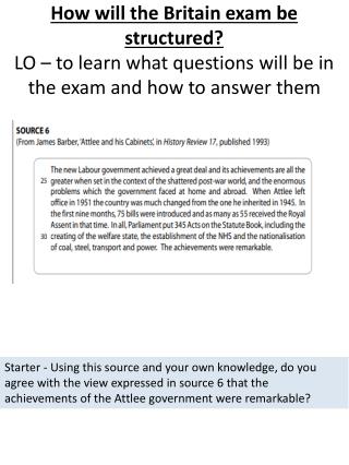 The ‘a’ How Far sources 20 mark question. Introduction P1 – very successful