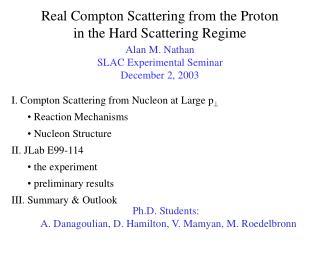 Real Compton Scattering from the Proton in the Hard Scattering Regime