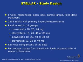 STELLAR - Study Design