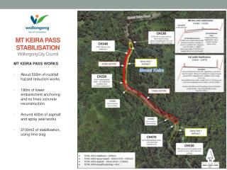 MT KEIRA PASS STABILISATION Wollongong City C ouncil