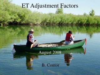 ET Adjustment Factors