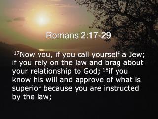 Romans 2:17-29