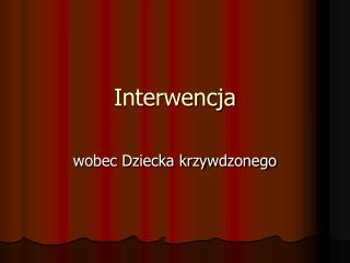 Interwencja