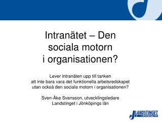 Det sociala intranätet