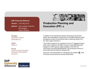 Production Planning and Execution (PP)