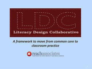 A framework to move from common core to classroom practice