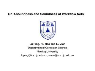On 1 -soundness and Soundness of Workflow Nets