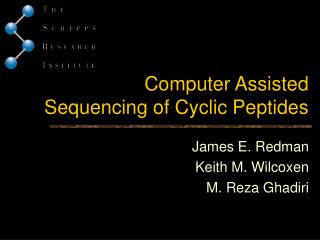 Computer Assisted Sequencing of Cyclic Peptides