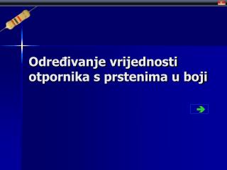 Određivanje vrijednosti otpornika s prstenima u boji