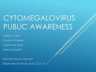 Cytomegalovirus Public Awareness