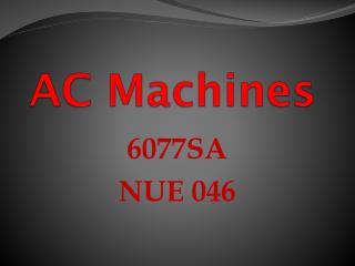 AC Machines