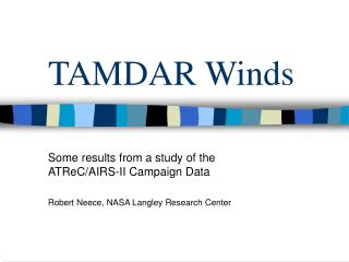 TAMDAR Winds