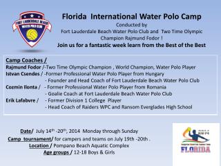 Date / July 14 th - 20 th , 2014 Monday through Sunday