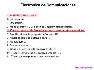 Electrónica de Comunicaciones