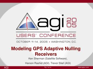 Modeling GPS Adaptive Nulling Receivers