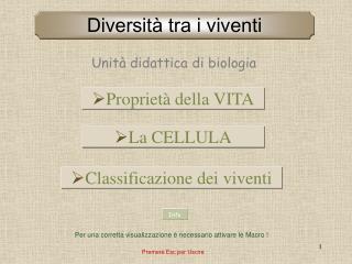 Unità didattica di biologia