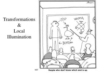 Transformations &amp; Local Illumination