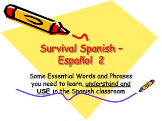 Survival Spanish – Español 2