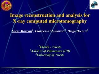 Image reconstruction and analysis for X-ray computed microtomography