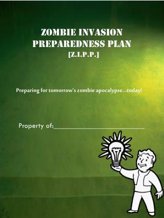 Zombie invasion preparedness plan