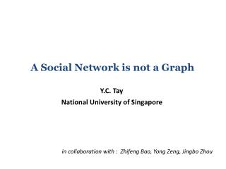 A Social Network is not a Graph