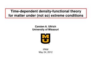 Time-dependent density-functional theory for matter under (not so) extreme conditions