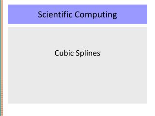 Scientific Computing