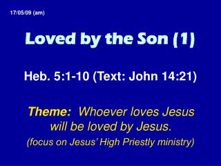 Loved by the Son (1)