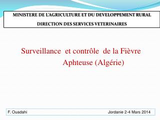 Surveillance et contrôle de la Fièvre