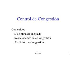 Control de Congestión