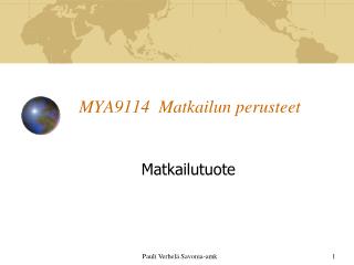 MYA9114 Matkailun perusteet