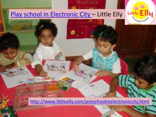 Best Preschool in Electronic City
