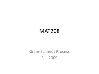 MAT208