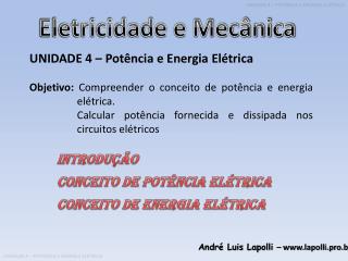 Eletricidade e Mecânica