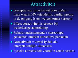 Attractiviteit