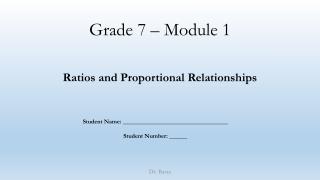 Grade 7 – Module 1