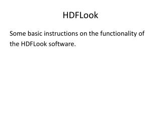 HDFLook