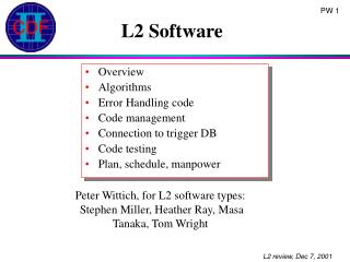 L2 Software
