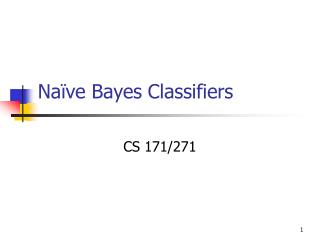 Naïve Bayes Classifiers