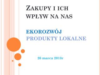 Zakupy i ich wpływ na nas