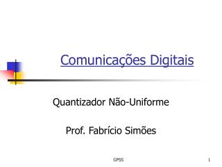 Comunicações Digitais